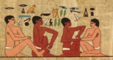 4000年以上前の古代エジプトでも足をもんでいました　/アンクマホールの壁画