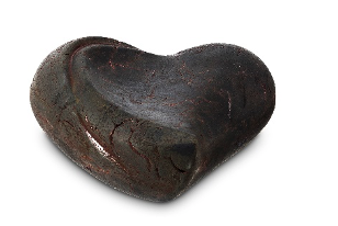 Keramikurne Herz, lava