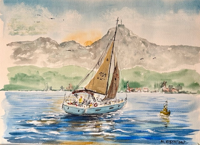 Segeln vorm Säntis 
