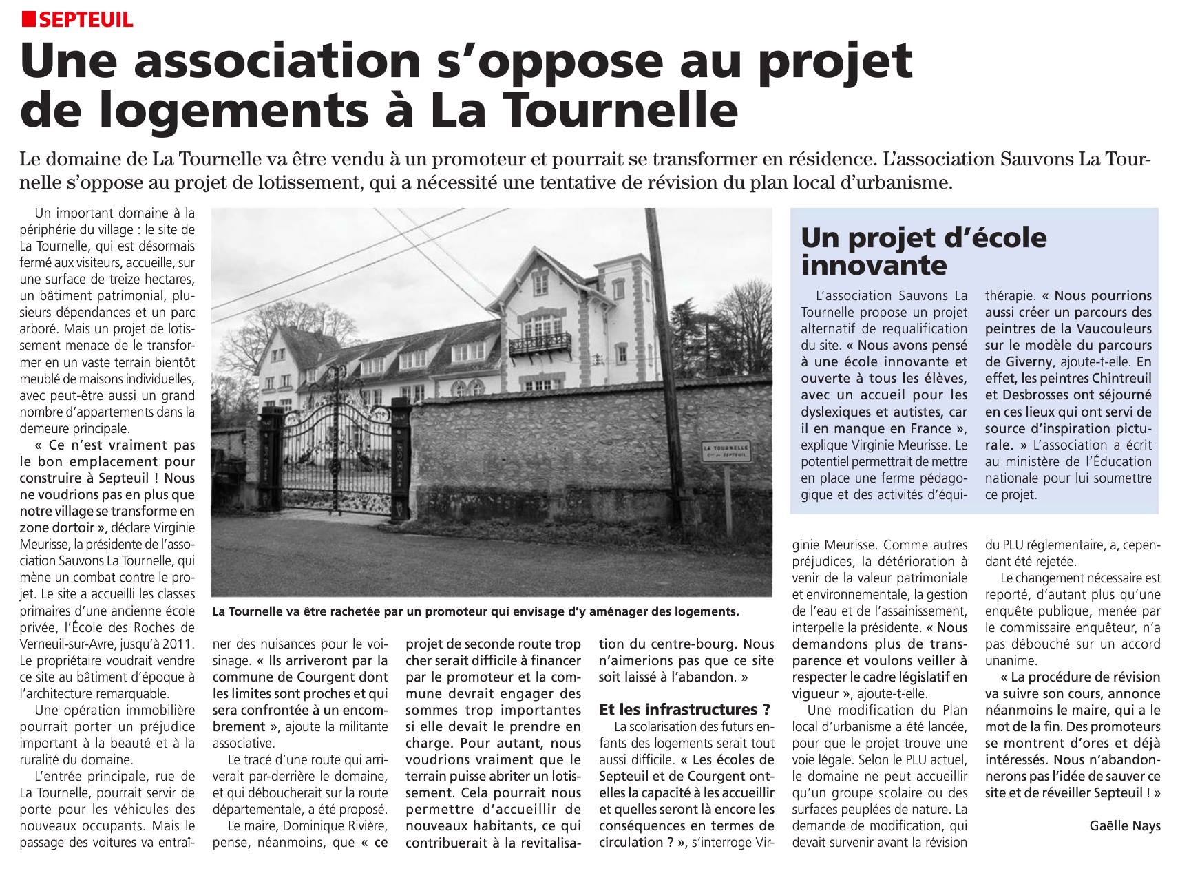 Rôle de la CDPENAF dans l’enquête publique du projet de la Tournelle