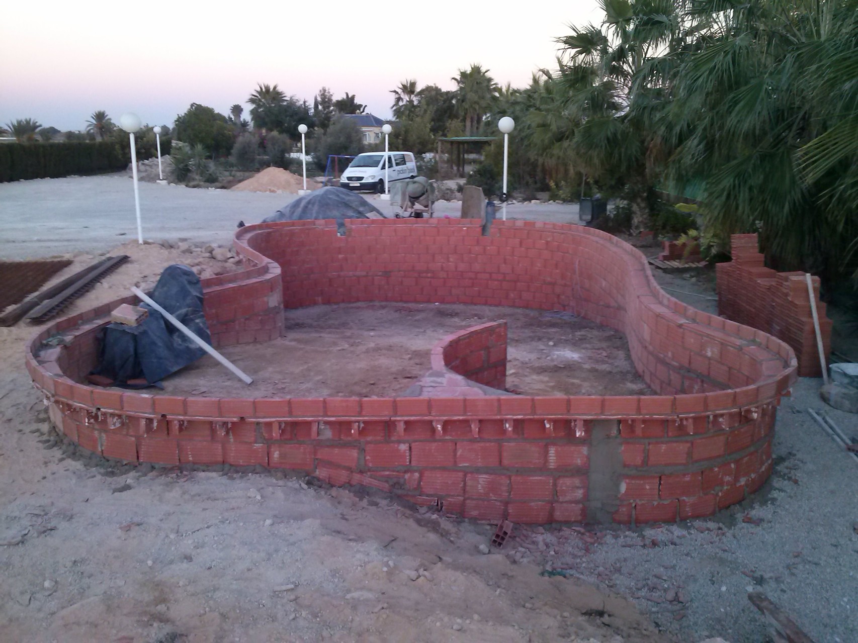 Proceso de construccion de piscinas