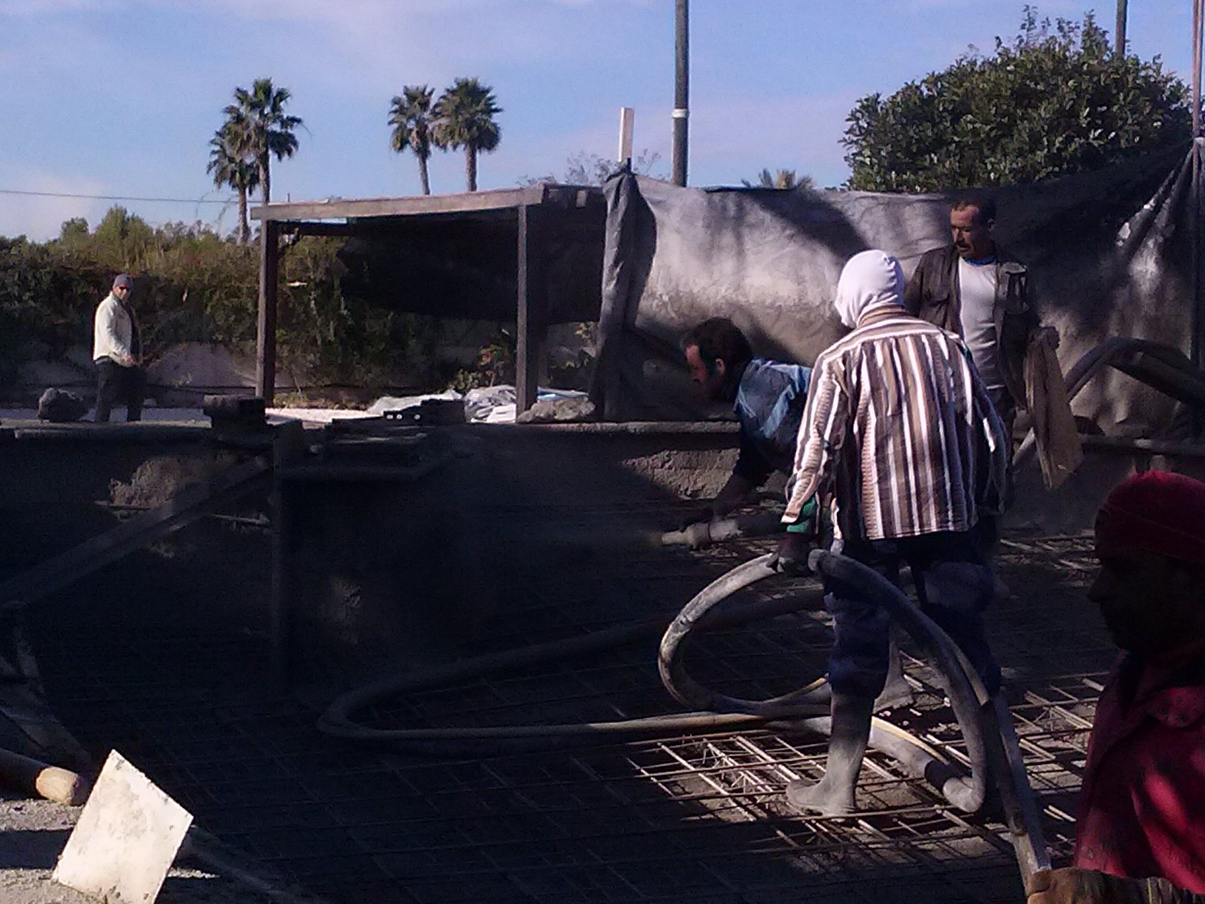 Proceso de construccion de piscinas