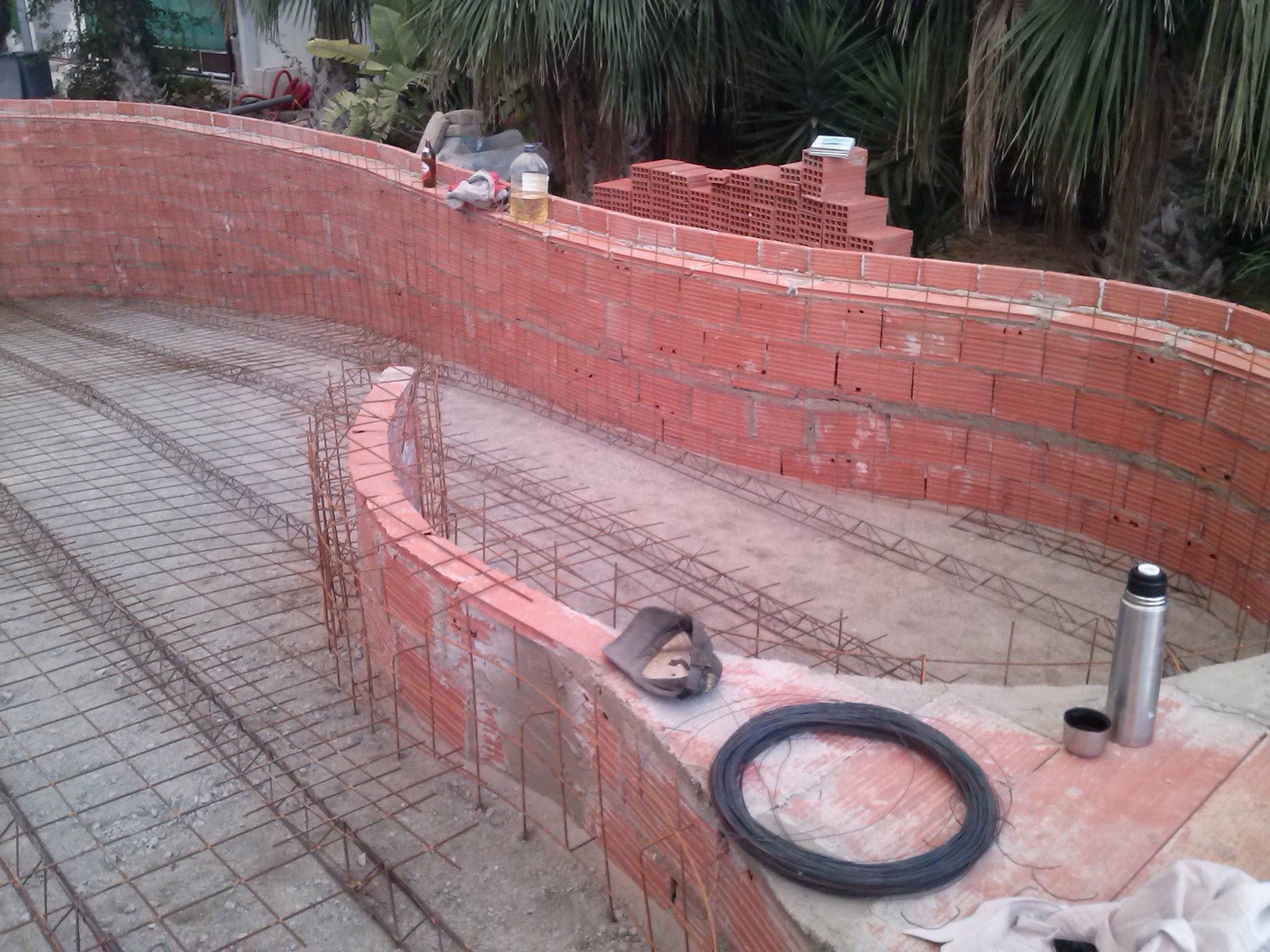 Proceso de construccion de piscinas