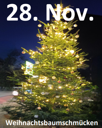 Einladung zum Nächstebrecker Baumschmücken