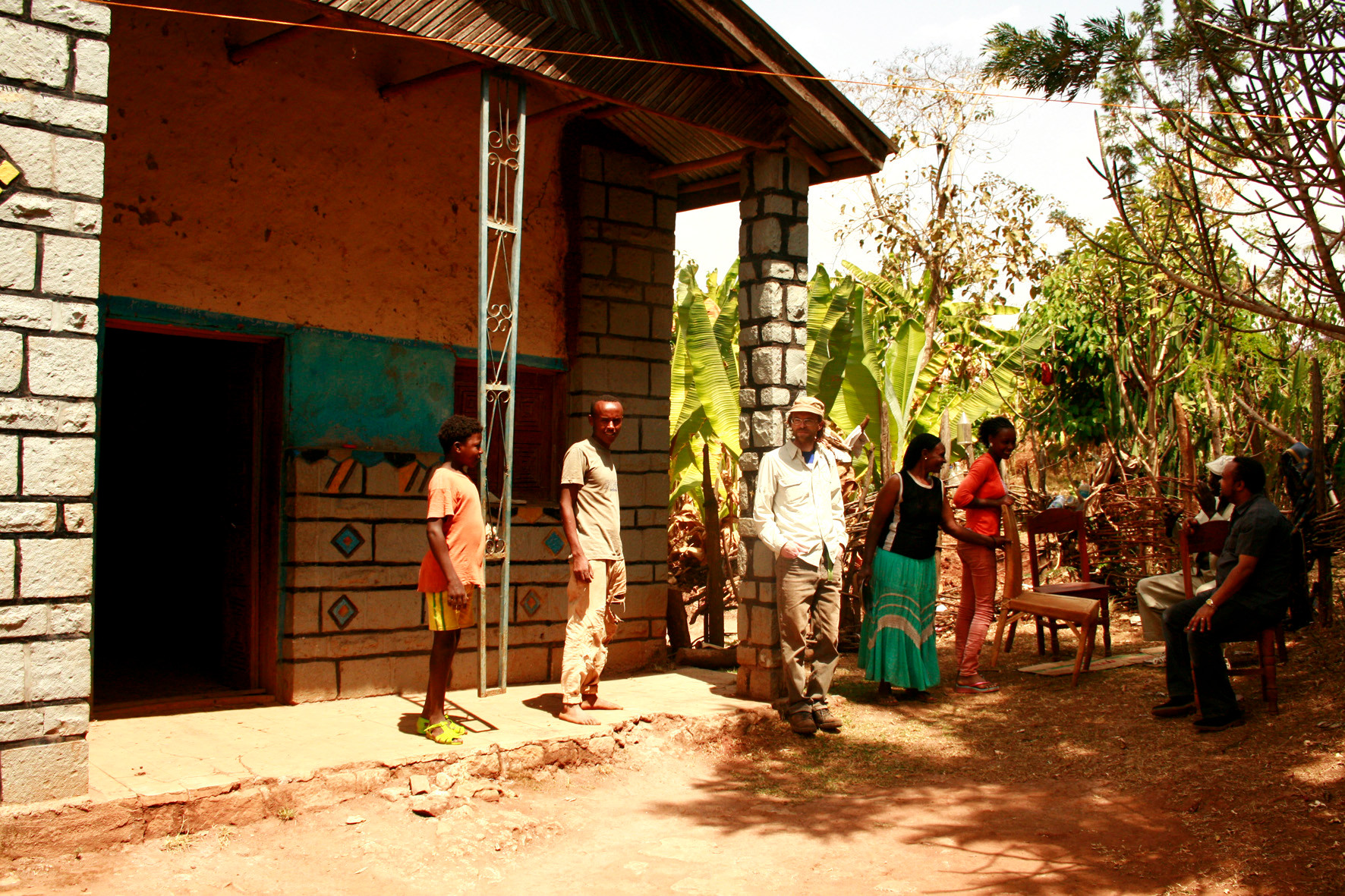 Wir wurden zum Kaffee eingeladen