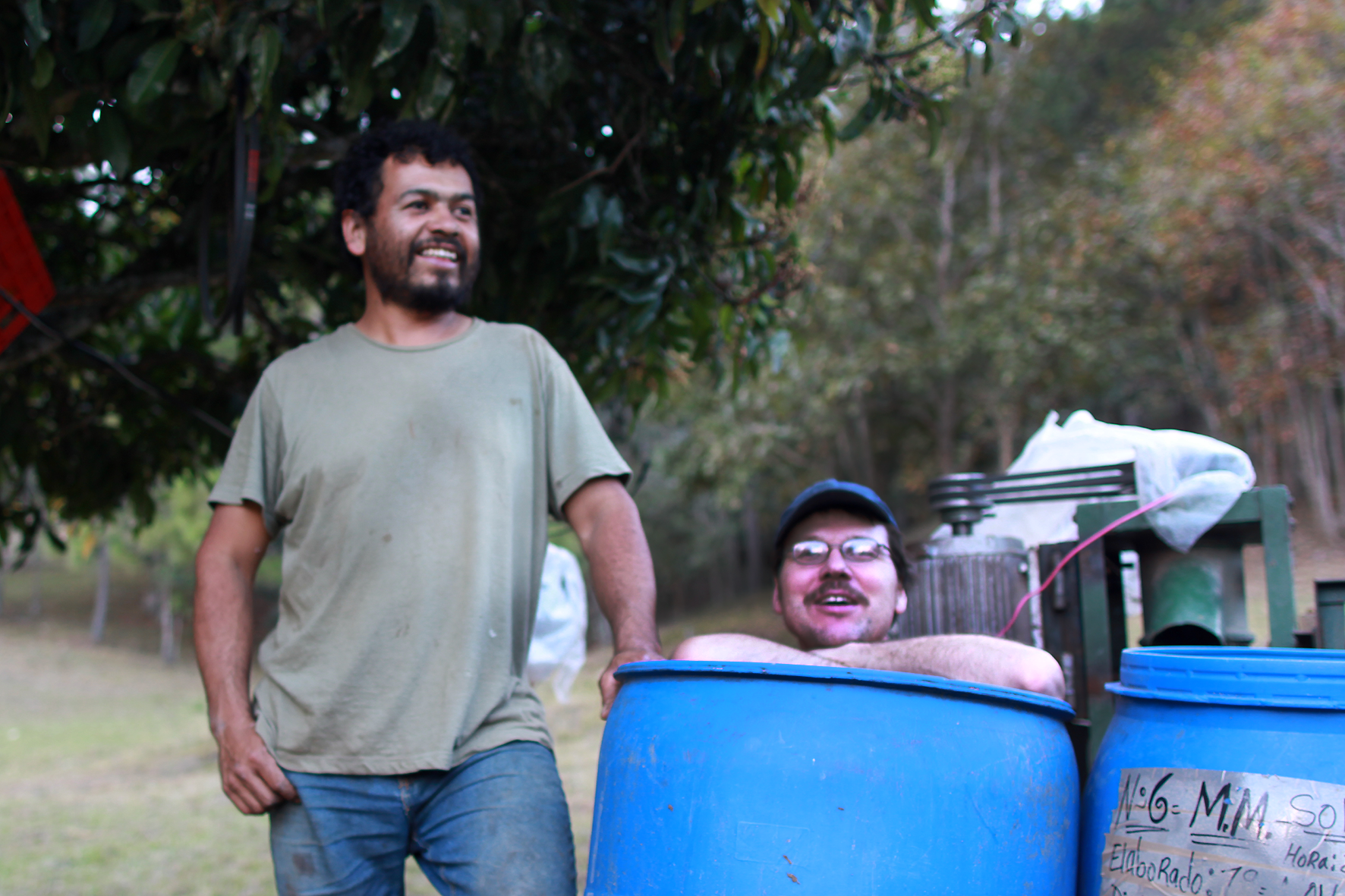 Cristian und Gerrit in der "Tonne"