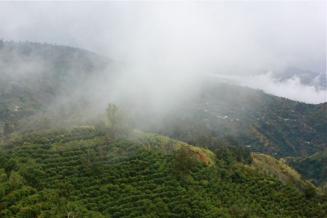 Clifton Mount mit dicken Regenwolken