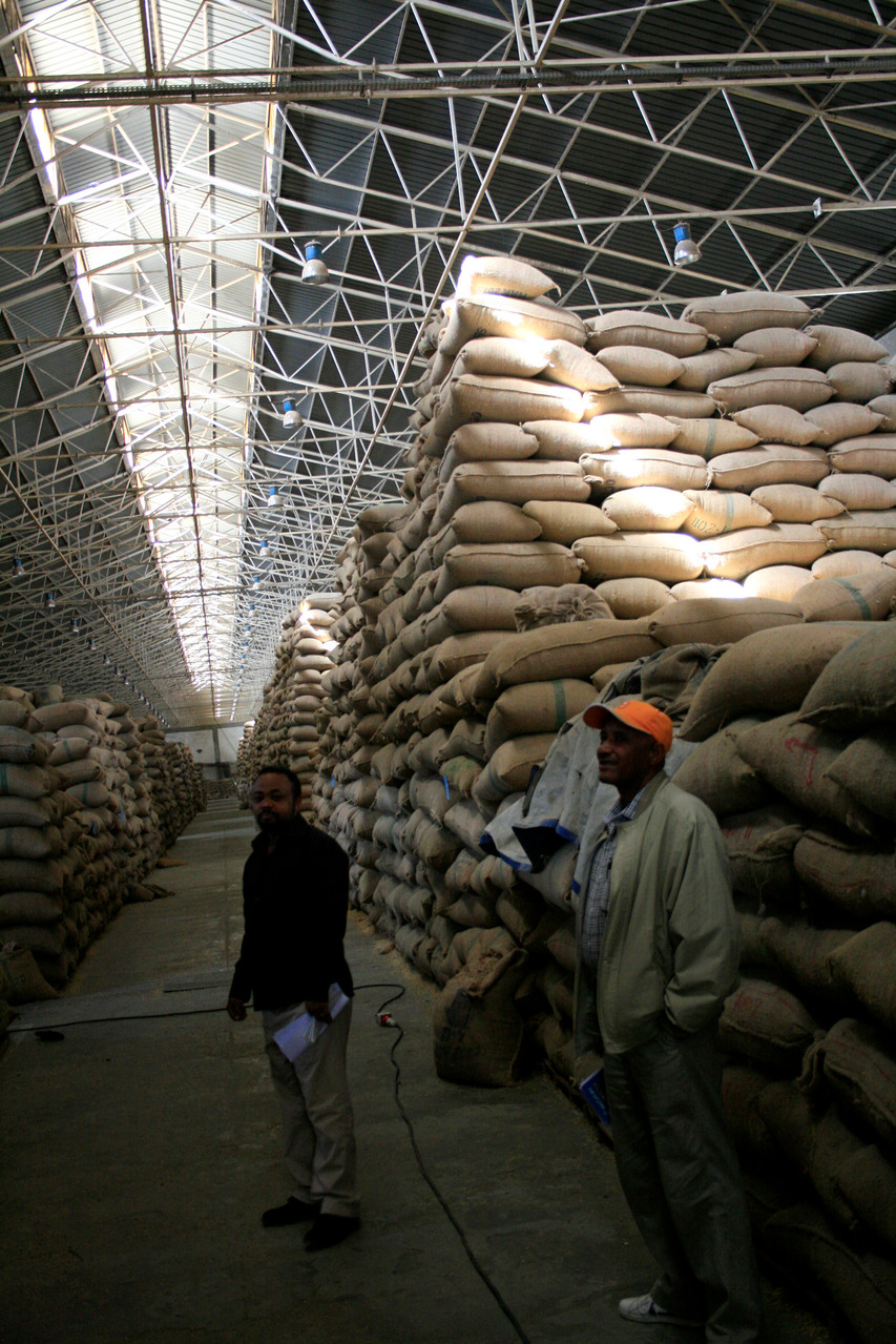 Die zentrale Verarbeitungsmühle in der Haupstadt Addis Abeba