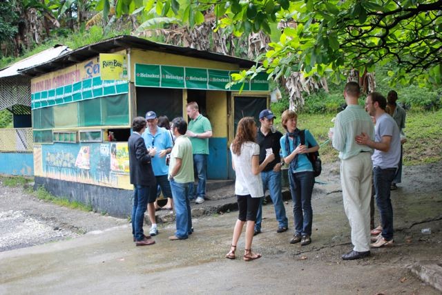 eine der vielen Pausen