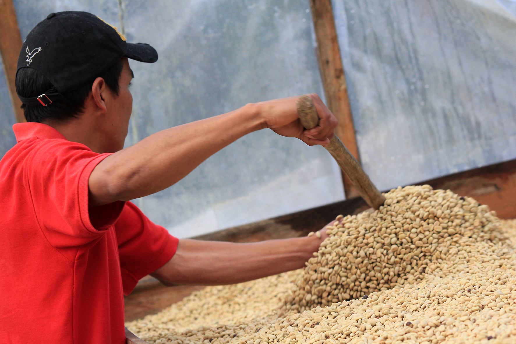 Neri beim Kaffee wenden