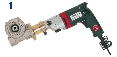 Druckluftmotore, Antriebe, Anbohrmotore, Anbohrmaschinen, Bohrmaschinen, Anbohrgeräte, Anbohrständer, Perfekt 3, Gasleitungen anbohren, Wasserleitungen anbohren, Wartungsheinheit, Kondensatabscheider, Kondensabscheider, Elektroantriebe