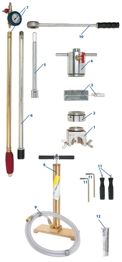 Schleusenvorrichtungen zum Stopfenziehen, Presskolbensetzen und Gashaupthahnwechsel, ohne Gasaustritt