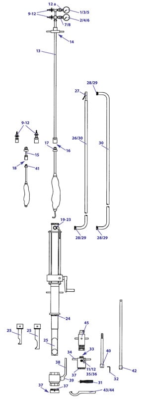 Ersatzteile für Einzelblasensetzgerät,
