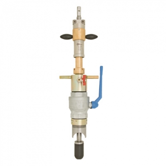 Schleusensperrvorrichtung zum Anbohren und Sperren von Gas-Hausanschlussleitungen 1“ - 2½“ bei max. 4 bar Sperrdruck