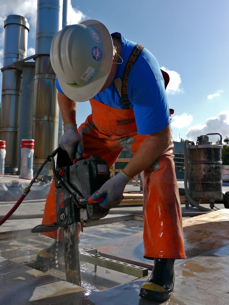 Dachfundament trennen