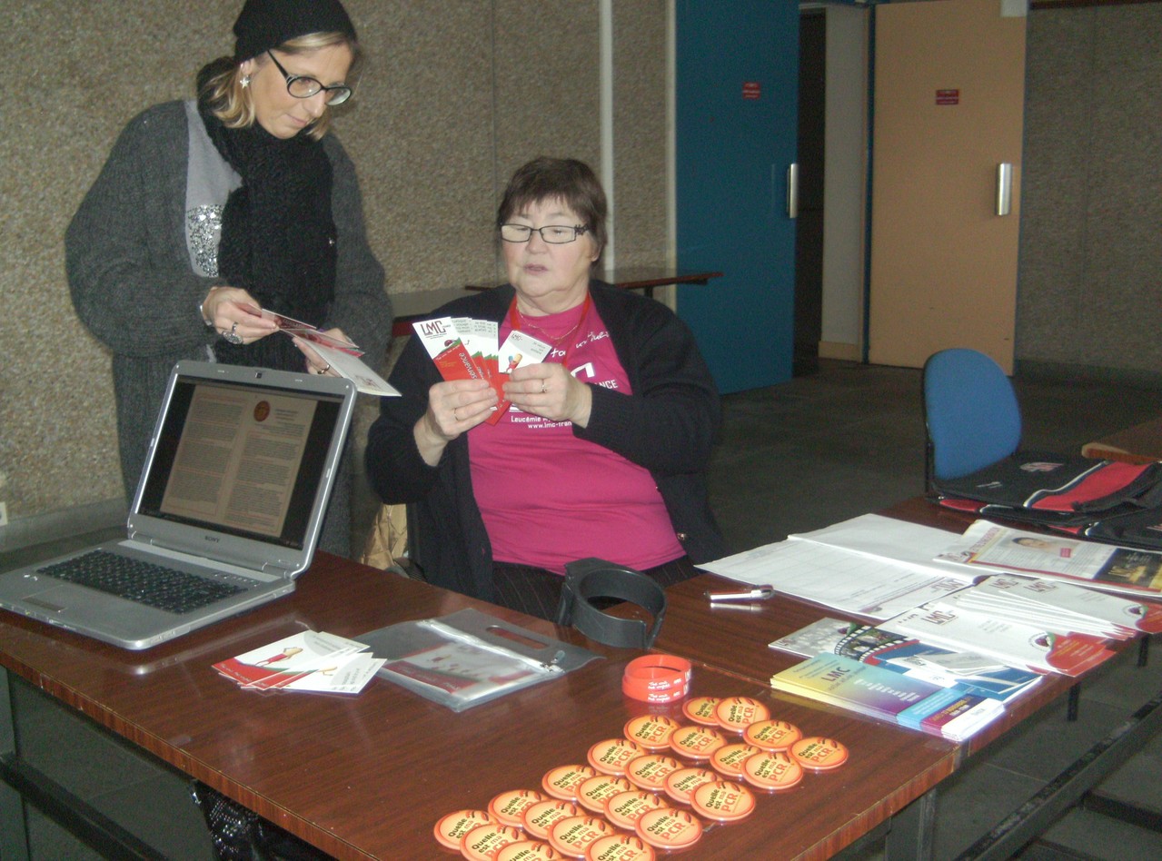 Bernadette MARCHAND et son stand LMC France à Paris