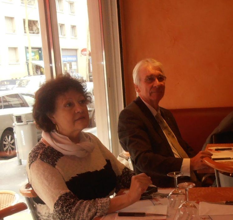 Repas LMC France à Lyon - Liliane et Serge