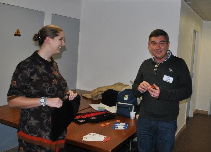 Adèle GUIFFARD  et son stand LMC France - Rouen