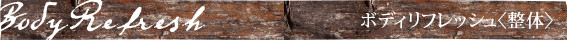 ボディリフレッシュ〈整体〉