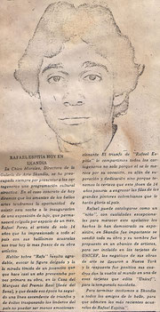 Rafael Espitia, artista nacido en Cartagena (Colombia), fue declarado niño prodigio a la edad de 13 años.