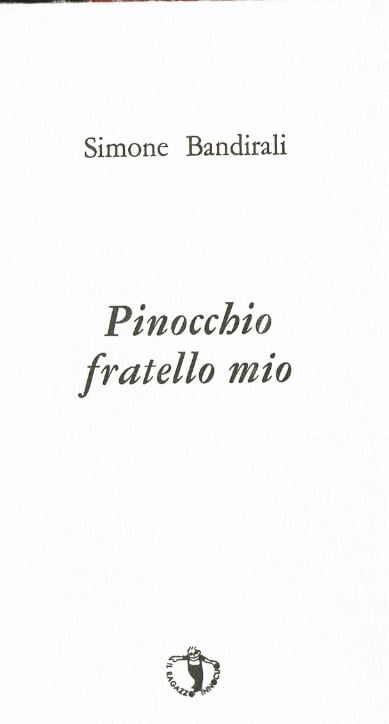 frontespizio con stampa tipografica in nero