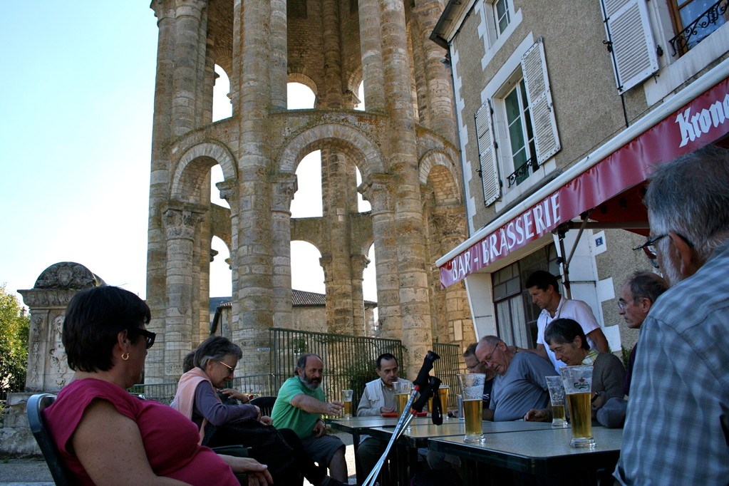 16 octobre, pause à l'arrivée