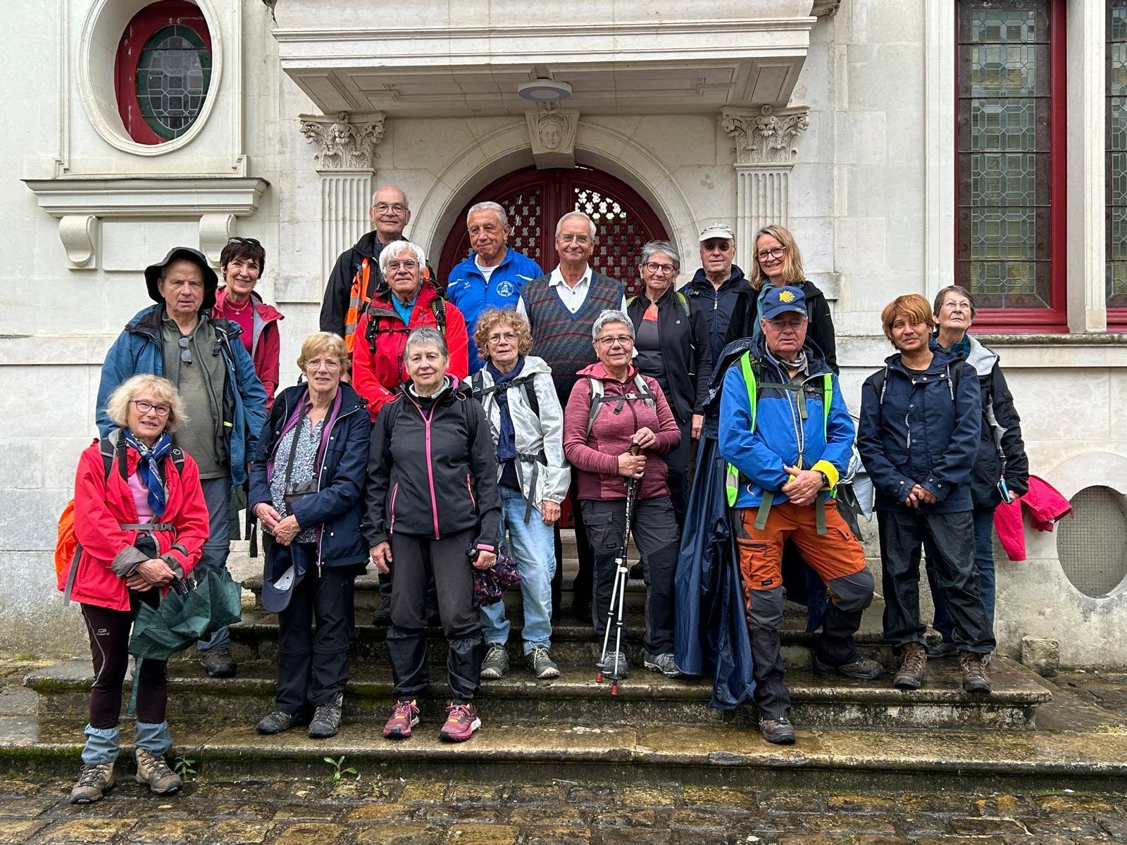 Le groupe des marcheurs à l'Hôtel de Sully