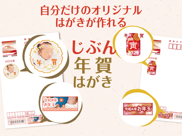 年賀状印刷は宛名面にもオリジナルデザイン印刷を
