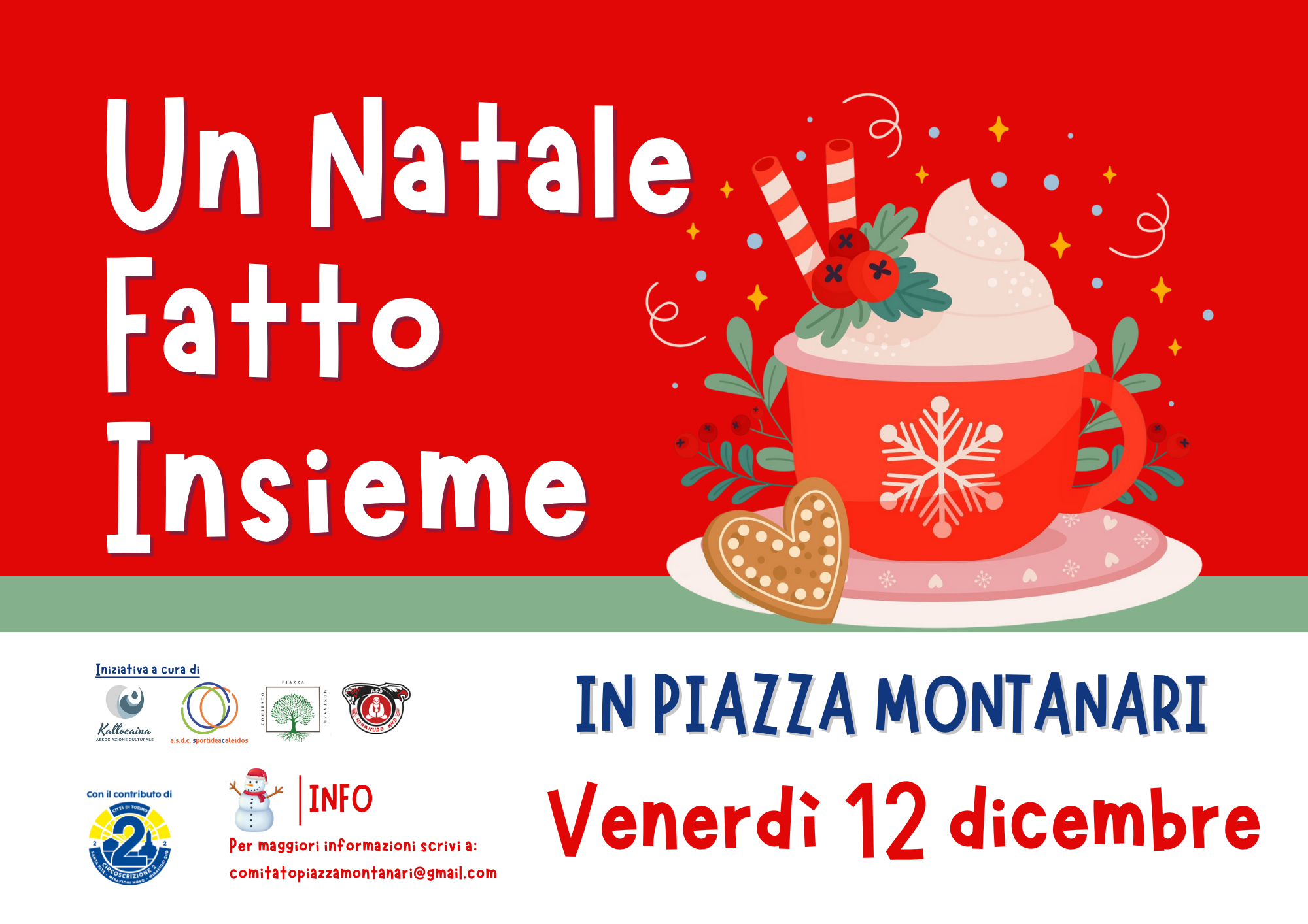 Un Natale Fatto Insieme: festa di Natale in piazza Montanari