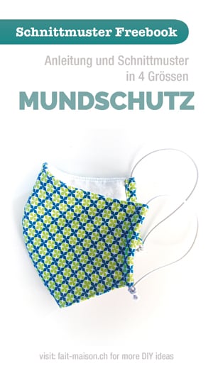 Schnittmuster und Freebook für Mundschutz