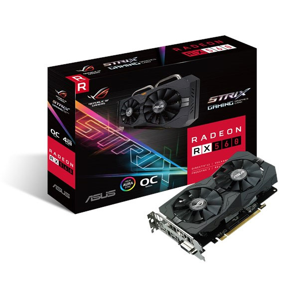 ASUS ROG STRIX AMD Radeon RX 560 O4G Gaming