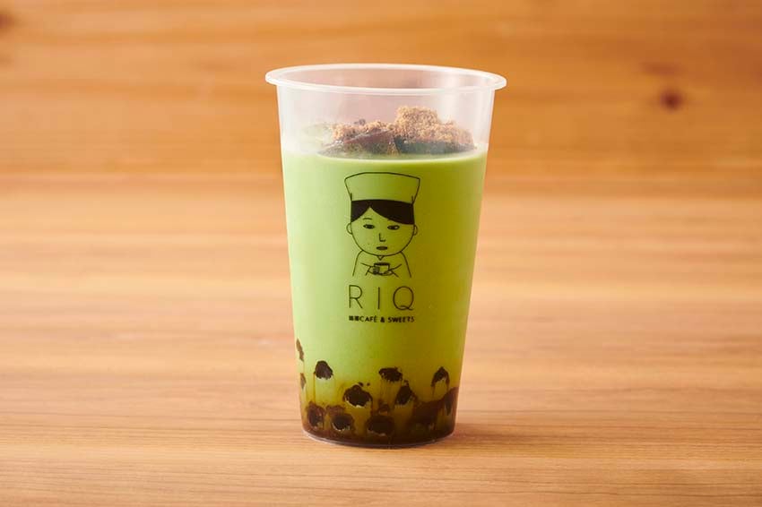 宇治抹茶きな粉黒蜜タピオカラテ