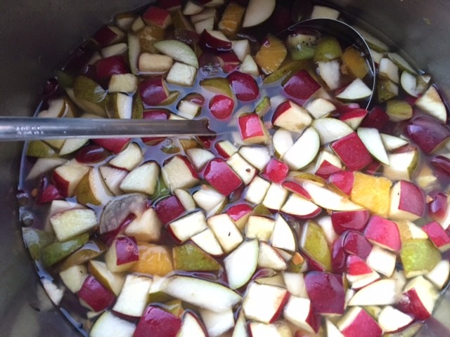 Juledessert fruktcocktail