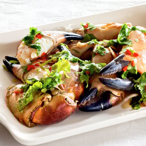 oppskrift krabbeklør ingefær koriander