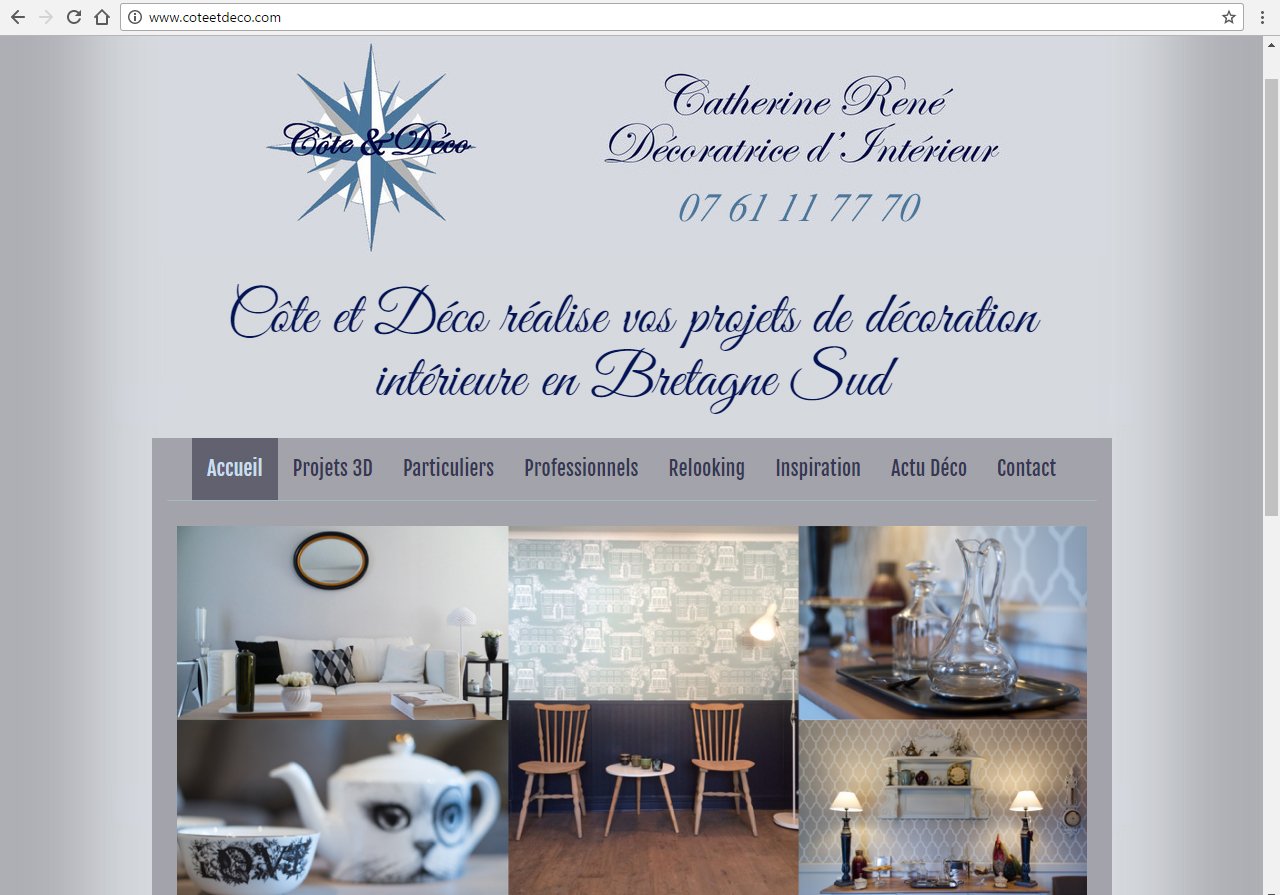 coteetdeco.com Kervignac - ©Linès Création agence web