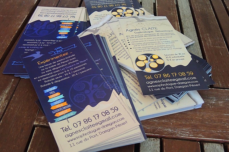 Flyers Agnès Claite sophrologie