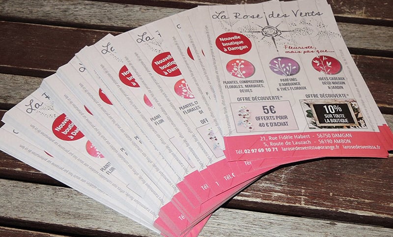 Flyers La Rose des Vents, fleuriste mais pas que ...