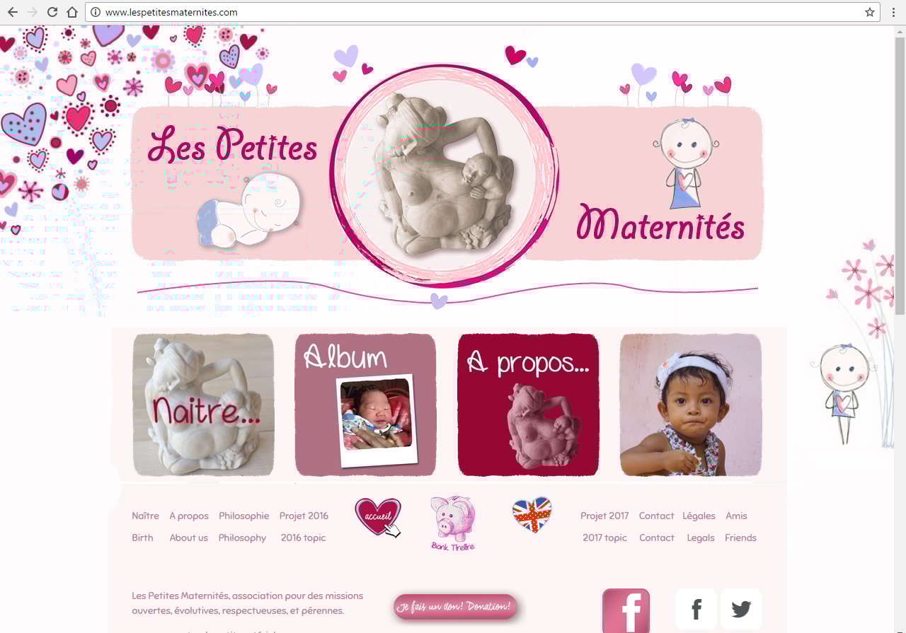 lespetitesmaternites.com Beganne - ©Linès Création site vitrine association