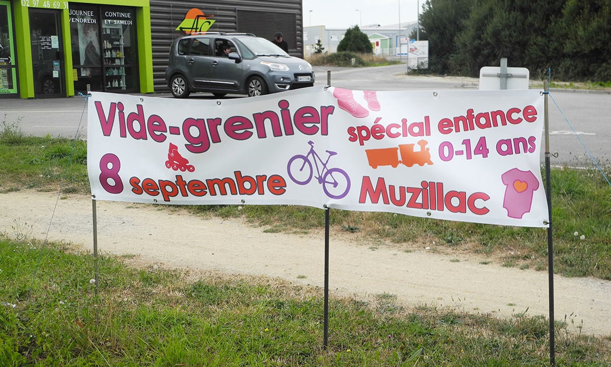 Banderole vide-grenier AssMat du Pays Muzillacais