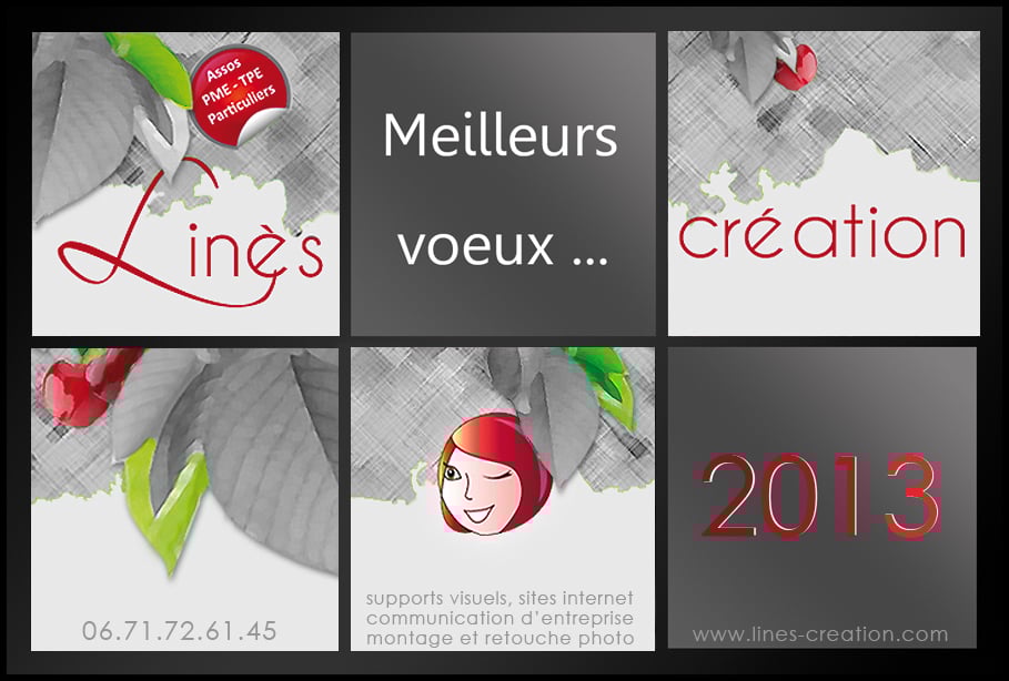 Cartes de voeux Linès Création