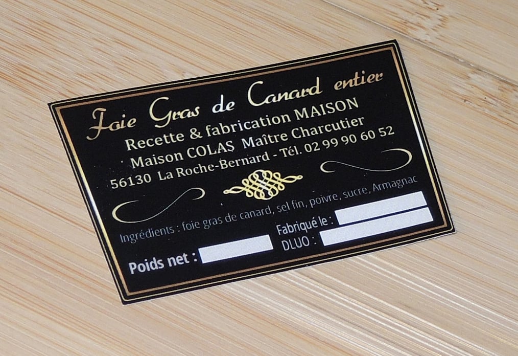 Sticker foie gras Maison Colas Le Palais du Lard
