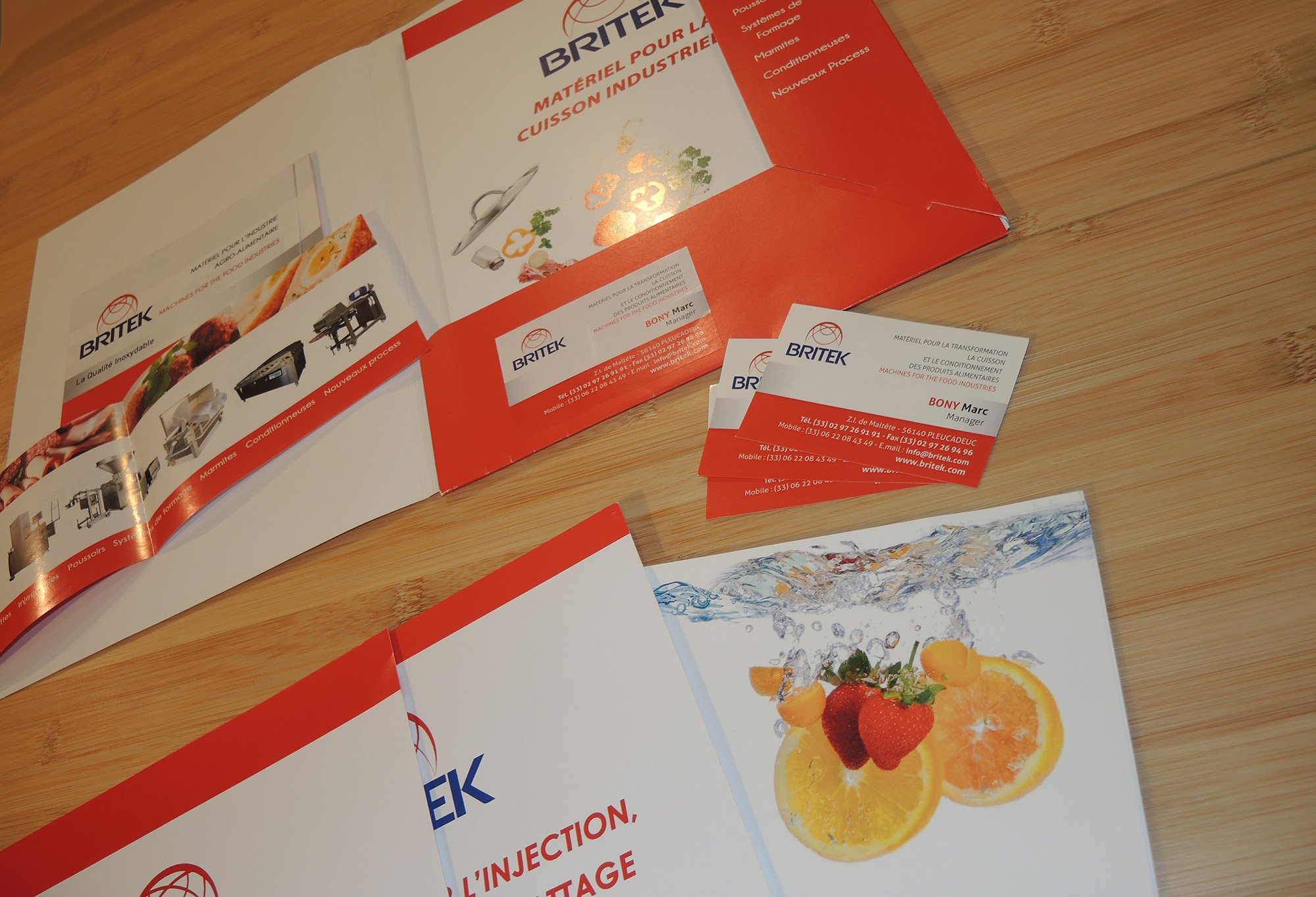 Déclinaison de l'identité depuis logo existant BRITEK PLEUCADEC