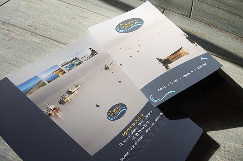 Chemises A4 Agence de l'Océan Pénestin