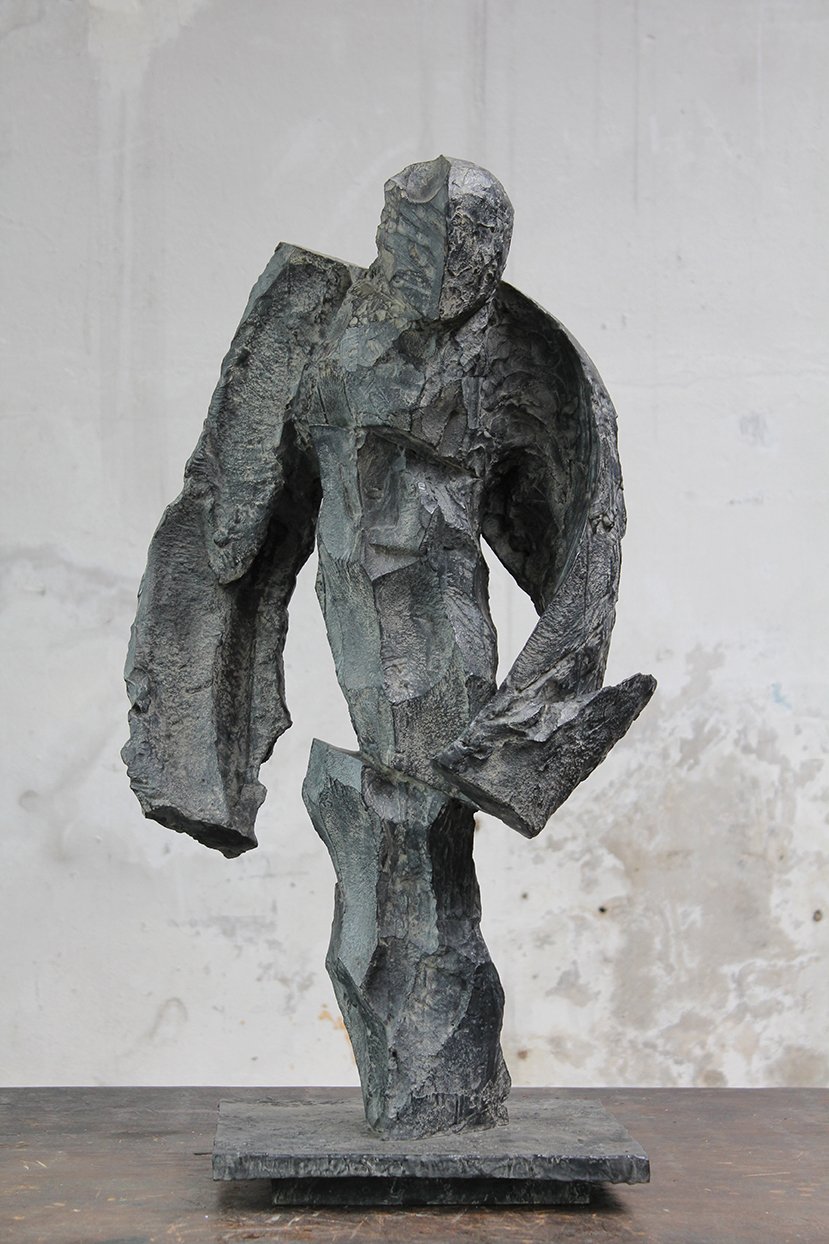 Fou, pièce de résistance, 2016, bronze, 80 x 42 x 32 cm <br> © Mathilde de Torhout
