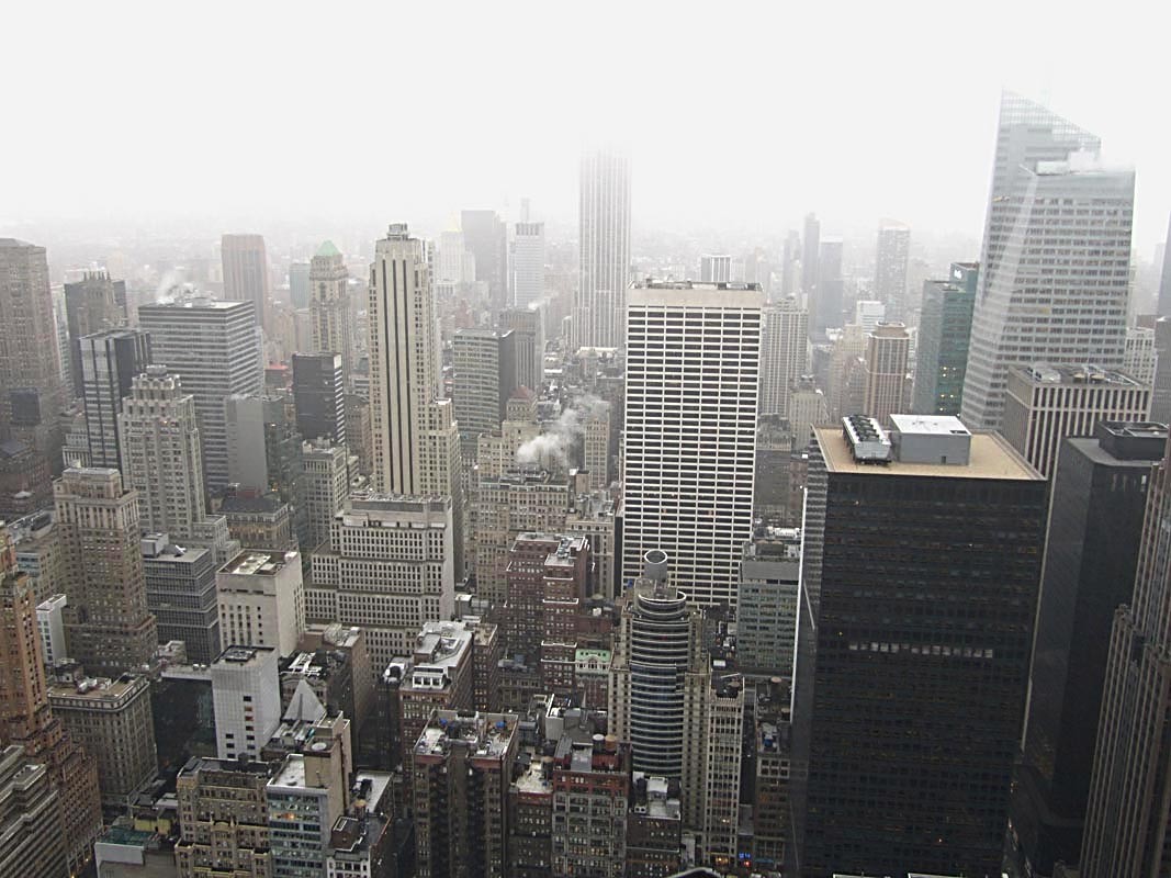 Vom Rockefeller Center - leider Regen