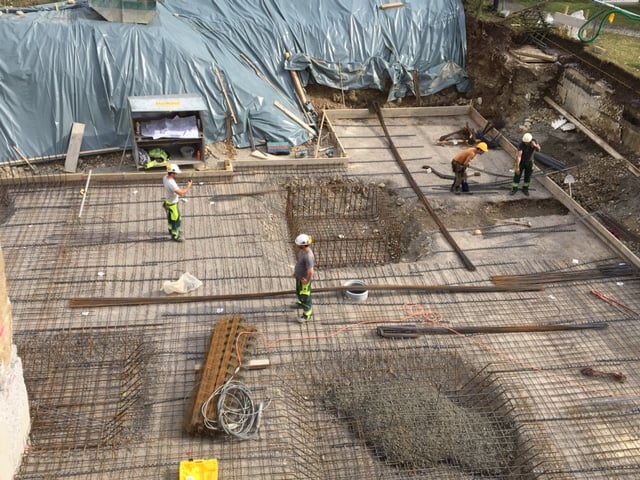 Bodenplatte - Fundamentvertiefungen