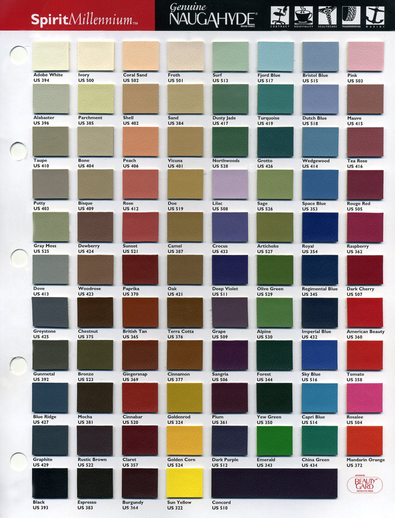 Naugahyde Spirit Millenium Vinyl - The highest quality US vinyl that you can buy. Gratz, Basil and Tirado all use Naugahyde for their Pilates upholstery.