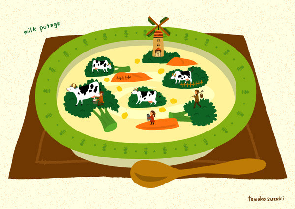 牧場のミルクポタージュ