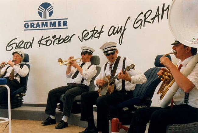 Die Dixieband Milchkännchen aus Düsseldorf war jedes Jahr dabei.