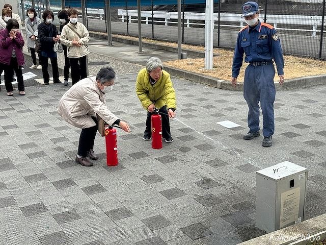 令和５年度　開明公民館　消防訓練及びAED講習会を実施しました